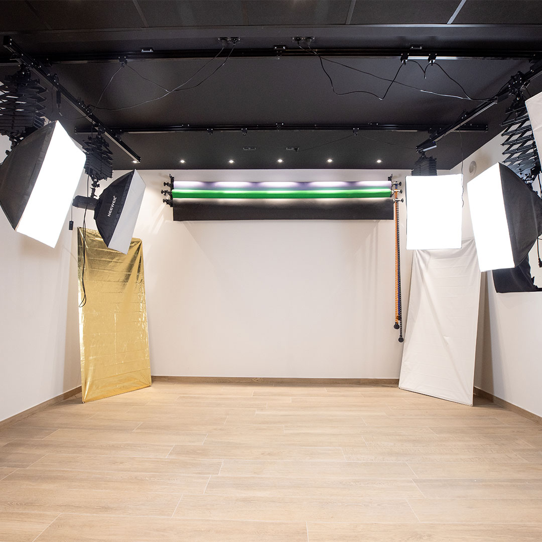 Configuration de tournage vidéo au Studio Héhocom